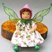 Tiny Cloth Art Doll - Spring Flower Fairy