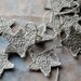 Crochet Garland - Wall Hanging - Small Bunting - Stars garland - natural linen