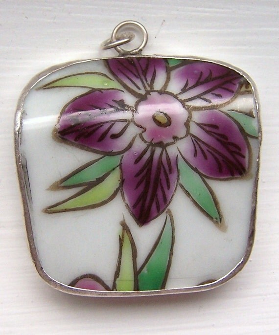 Ancient Ming Dynasty Pottery Shard Pendant