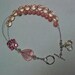 Passionately Pink - Dual Purpose Stitch Maker Holder and Abacus Row Counter Bracelet - Item No. 834