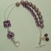 Mad About Mauve - Stitch Marker Holder and Abacus Row Counter Bracelet - Item No. 192