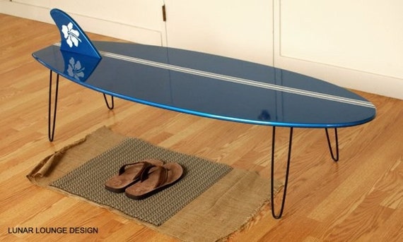 surf board coffee table eames era mid century 50s style surf board coffee table eames era mid century 50s style