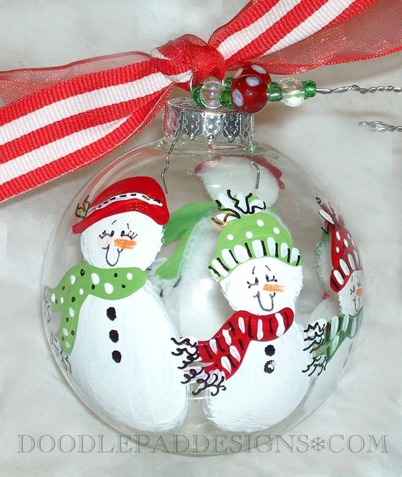 large red and green snowman family ornament personalized large red and green snowman family ornament personalized