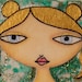 ACEO (Original) - Green and Gold 3/6