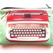 Vintage typewriter series-Big red