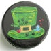 Hand Painted Love Boxes Irish Hat Bluebird Black Lacquer Box Wood