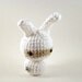 Ninja Moon Bun - Amigurumi Bunny Rabbit - White