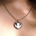 Angel Moon Bun Necklace - Acrylic Bunny Rabbit Charm