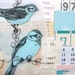 Bird art Mixed Media Collage - You Can Stay as Long as You Need