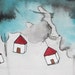 Houses - Homes - Watercolor Painting - Illustration - In This Together