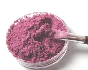Hollyberry Eye Shadow Vegan Magenta Pink with Violet Sparkle Shimmer Mineral Makeup Pink Quartz Minerals