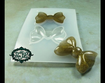 resin MOLD Kawaii Medium BOW x2 also for polymer clay, pmc, plaster, soaps, and candles