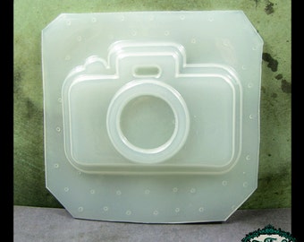 resin MOLD 35mm Camera 1 inch BEZEL 76x53mm also for polymer clay, pmc, plaster, soaps, and candles