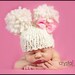 Knitting Pattern Newborn Double Fluff Baby Hat (PDF) For Bulky to Super Bulky Yarns Great Photography Prop