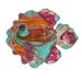 Lampwork glass bead, angel fish, handmade pink sunset pendant, CGGE, tt team jewelry, SRA animal necklace or focal bead by glassbead