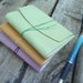 Small Leather Notebook - green