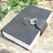 Leather Journal with antique key closure