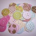 Embellishments hand punched 46 Sparkle Buttons
