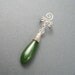 50 Percent Off SALE Envious - Sterling Silver and Nephrite Jade Ear Cuff
