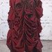 Red Diamond Pintuck Full Length Bustle Skirt