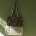 recycled tote bag - vintage velveteen