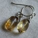 Citrine Earrings, Large Faceted Ovals, Gemstone Earrings, Golden Sparkles