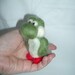 Needle felted Yoshi ornament