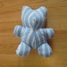 Baby's first teddy - blue striped