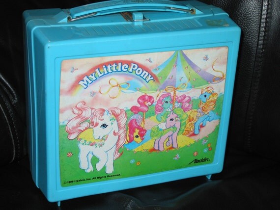 Vintage 1980s My Little Pony Aladdin Plastic Lunch Box