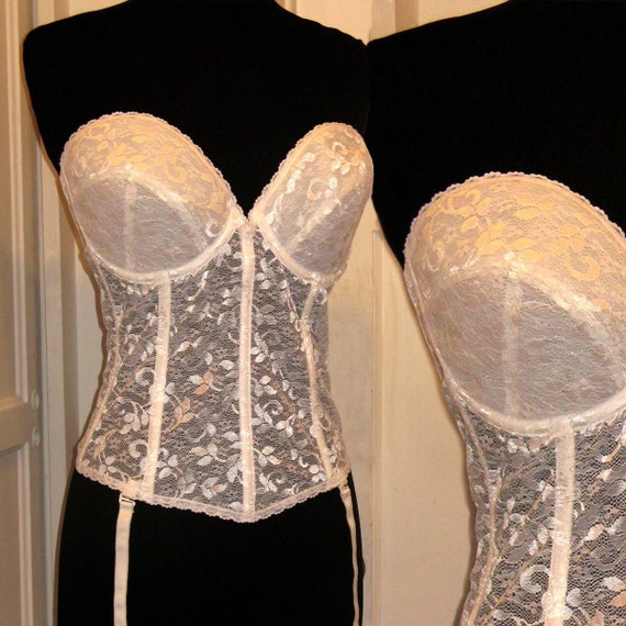 lace white bustier