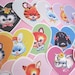 Cute Vintage Animal Heart Stickers Set