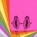 Best Friends Vagina and Vagina stationery set of 10 with envelopes