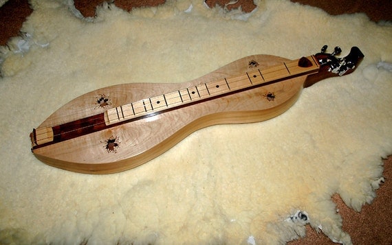 Midsize Appalachian Mountain Dulcimer Hour-glass Maple20