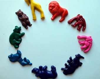 Animal Molded Crayons Made from Recycled Crayons