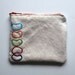 Jelly Bean Embroidered Zippered Pouch