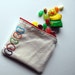 Jelly Bean Embroidered Zippered Pouch