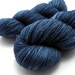 Indigo lace yarn -- hand dyed yarn, hand painted lace yarn