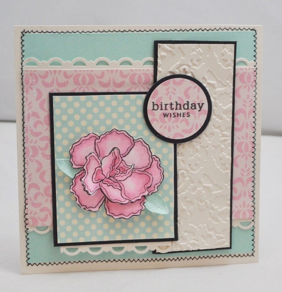 Carnation Happy Birthday Card Year Of Flowers January