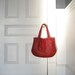 Red Leather Tote Bag