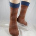 Brown Merino Wool Socks Size Large.