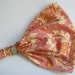 Soft Yellow Flowers on Pink Wide Fabric Headband Bandana Headwrap