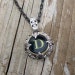 Letter D Vintage Typewriter Key Wrap Necklace