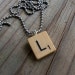 Letter L Scrabble Tile Necklace