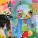 bunny mixed media art print by Mindy Lacefield - TOODLES