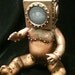 BabyBot Radio Head Steampunk Oddity Sculpture Copper Statue