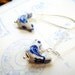 Porcelain Blue Birds Earrings