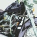 Original watercolor painting Road King Harley Davidson Motorcycle