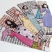 Paris Bookmarks - Vintage French Literature - Set of 6