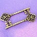 LEAD FREE 2pcs BIG ANTIQUE BRONZE KEY CHARMS A8577