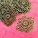 10pcs 50mm Antique Bronze Filigree Wraps A-21